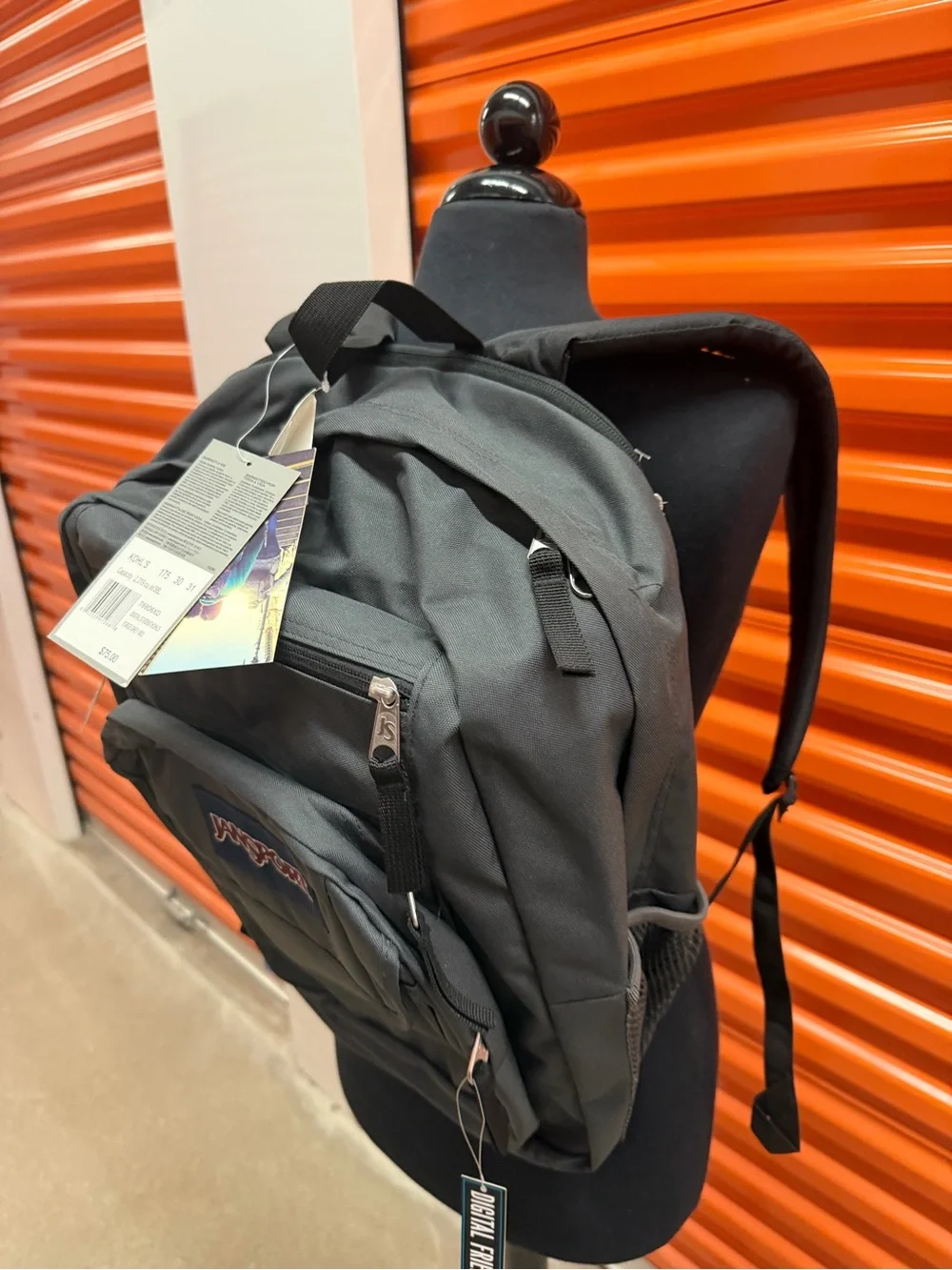 NWT JanSport Big Student Men's Gray Everyday Backpack - Durable Casual Bag